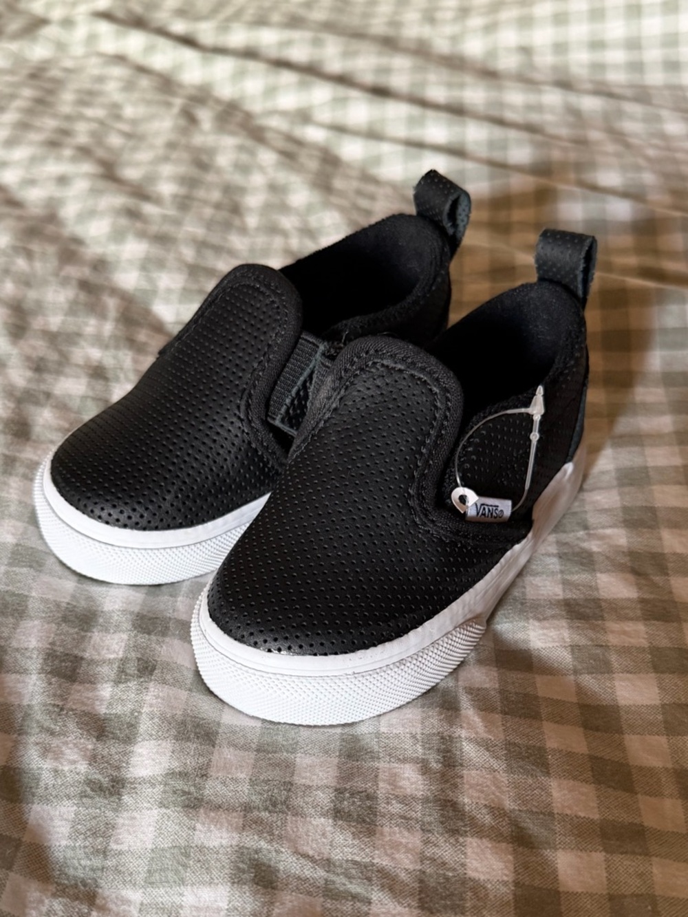 Vans Kids Slip-On Sneakers in Black and White